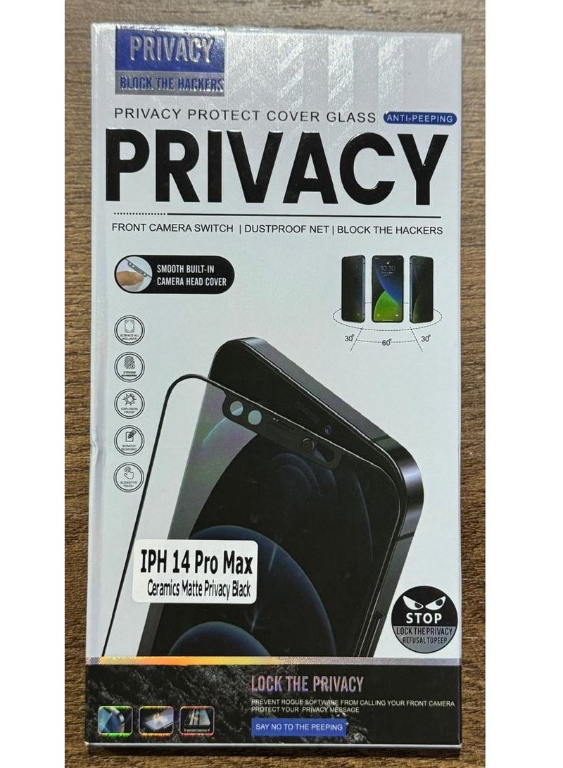 Beauenty Screen Protector iPhone 14 Pro Max Ceramic Matte Black - Image 1