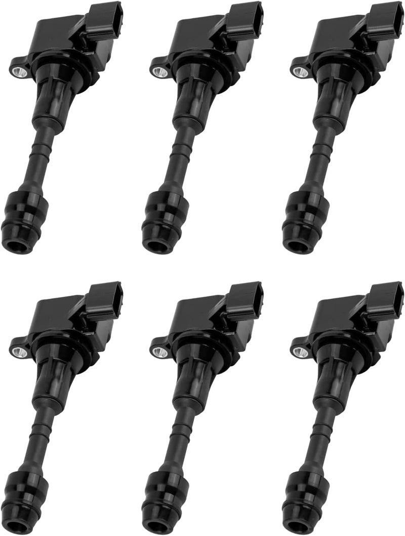PHILTOP UF349 Ignition Coil Pack Compatible with 20052015 Xterra 20012008 Maxima 20052019 Frontier 20042007 Murano 20012012 Pathfinder 20042009 Quest 20022006 Altima Set of 6