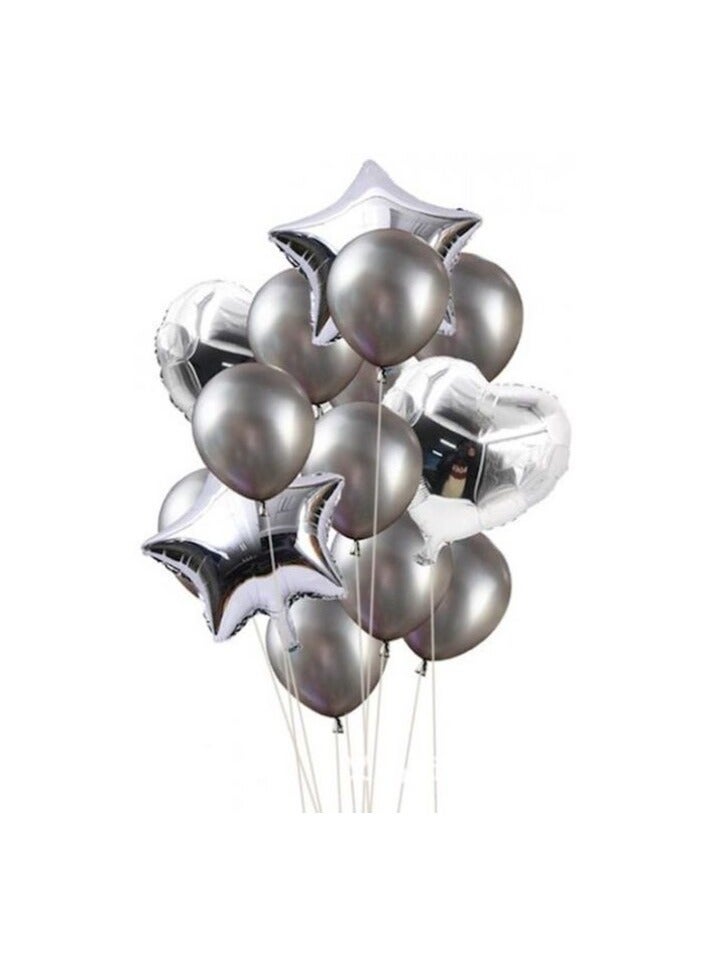 Promass Star Heart Foil Balloon Set