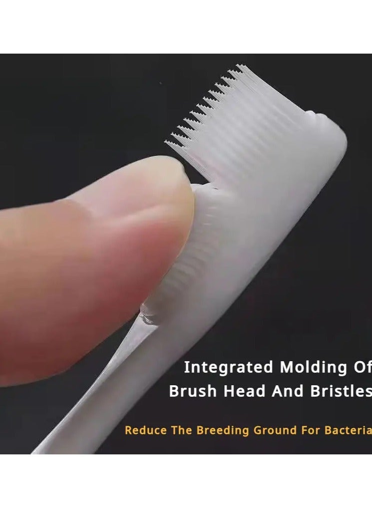 Goolsky 2pcs Soft Nano Manual Toothbrushes With Soft Bristles For Teeth Gums, For Deep Cleaning Oral Care At Home For Daily Life - Image 4