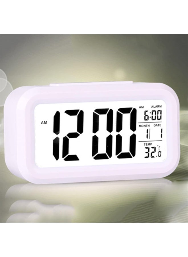 BLOOMING TIME Digital Display Electronic Alarm Clock White - Image 2