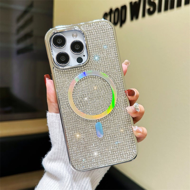Thousand Diamond Magnetic Shell for iPhone15plus Phone Case 13 Girl Flash Diamond 11 Apple 14 Luxury 16 - Image 5