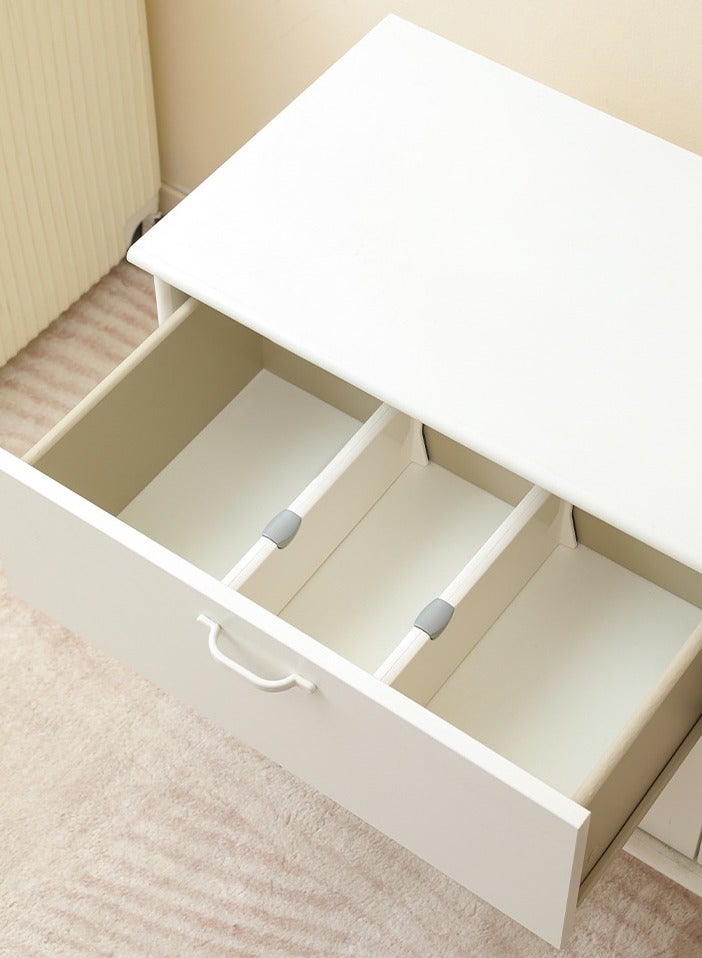 Mmmon Drawer Dividers for Clothes 6 PackAdjustable 4" High Expandable from 11.6"-17'Dresser Drawer Organizer, Plastic Separators forDresser, Baby Clothing, Kitchen, Cosmetic and OfficeStorage  - Image 4