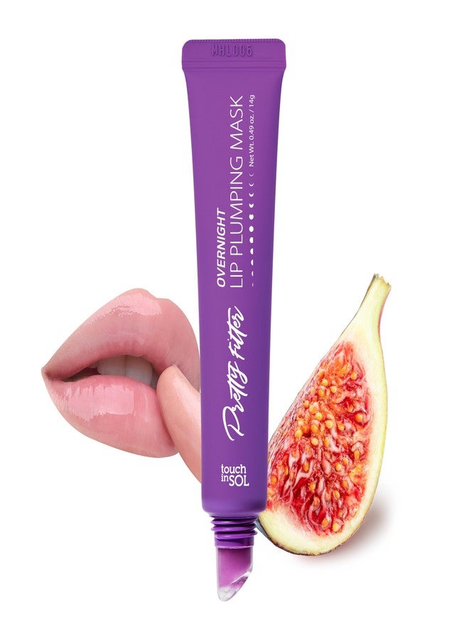 تاتش إن سول قناع الشفاه الليلي "بريتي فلتر" من تاتش إن سول - قناع مرطب للشفاه الجافة، علاج كوري للعناية بالشفاه، يمنحها ترطيباً ونعومة، برائحة التين والفانيليا (9 مل) - Image 1