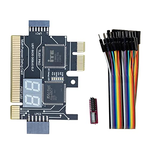 Jadeshay TL631 Pro Motherboard Analyzer Diagnostic Card, PCI Mini PCI-E LPC Motherboard Tester Debug Cards for Laptop Desktop - Image 1