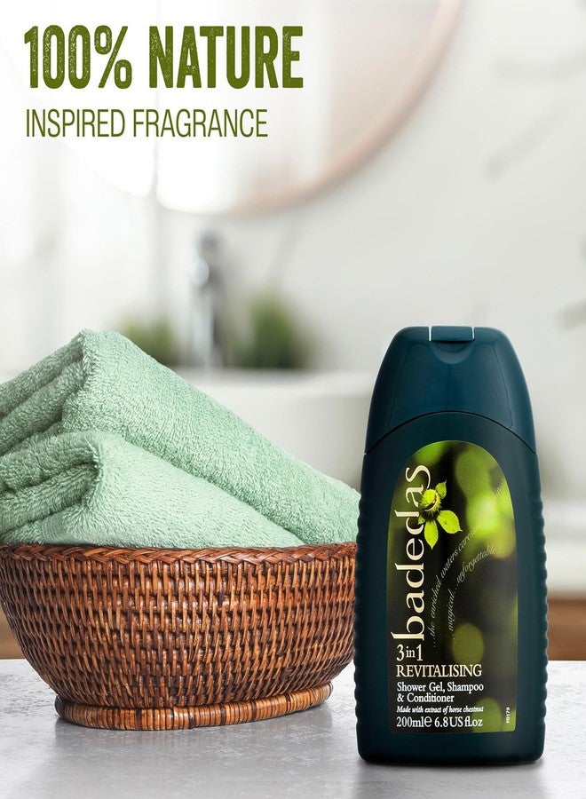 Badedas Revitalising Shower Gel, Shampoo & Conditioner 200ml (PACK OF 6) - Image 4