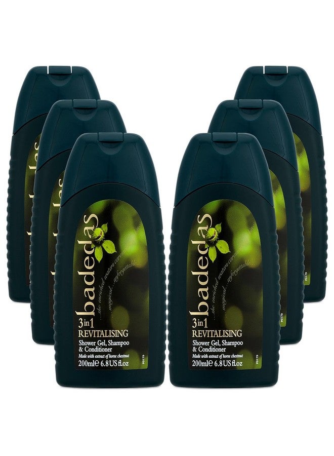 Badedas Revitalising Shower Gel, Shampoo & Conditioner 200ml (PACK OF 6) - Image 1
