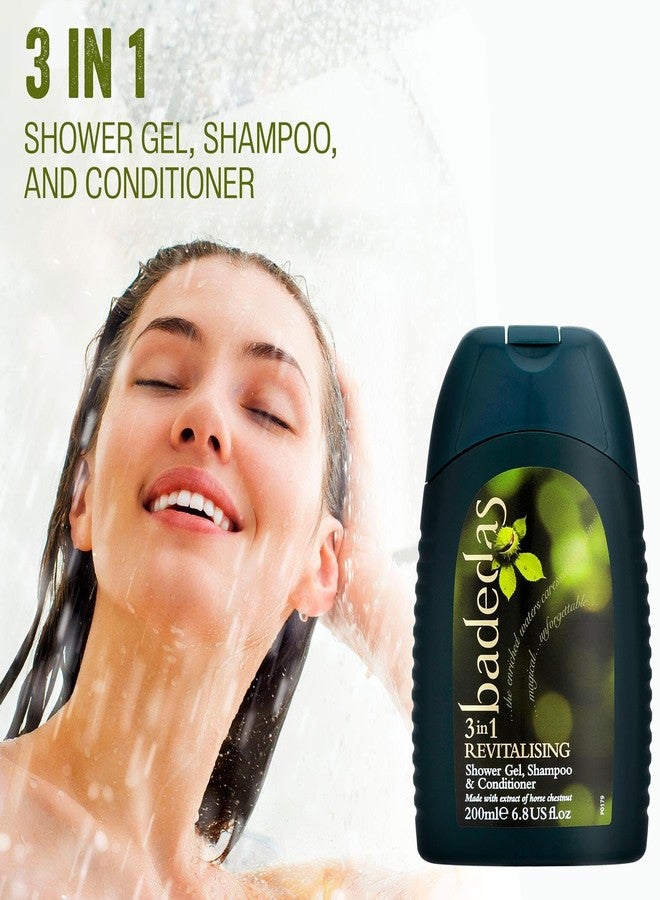 Badedas Revitalising Shower Gel, Shampoo & Conditioner 200ml (PACK OF 6) - Image 5