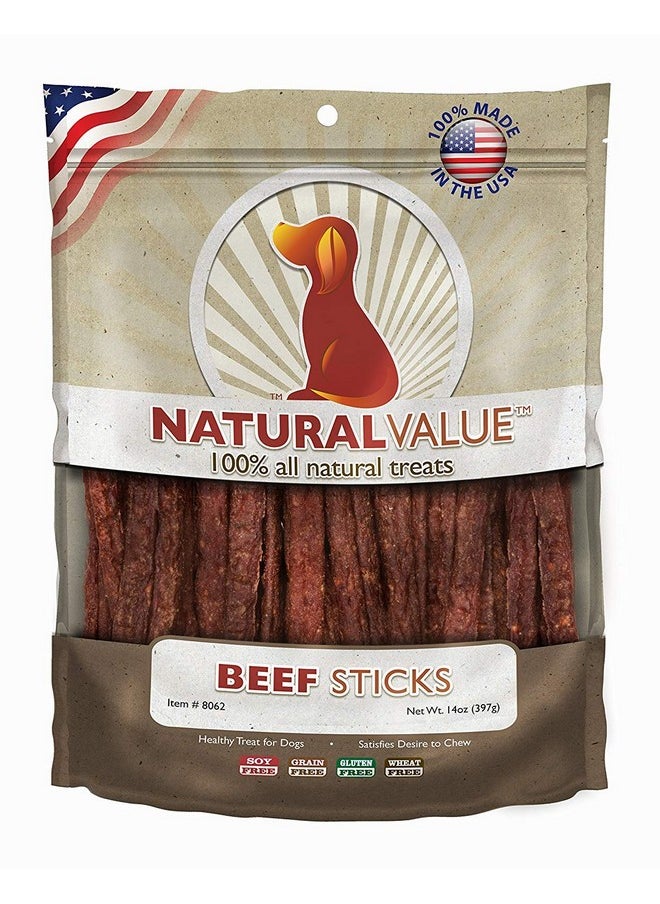 Loving Pets Loving Pets Natural Value All Natural Soft Chew Beef Sticks For Dogs, 14-Ounce  - Image 1