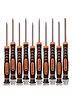 مجموعة مفك البراغي Torx من مفكات أدوات الأمان الصغيرة T2-T15،10 قطعة مع T2 T3 T4 T5 T6 T8 T8 T10 T15 T15 TOLAT