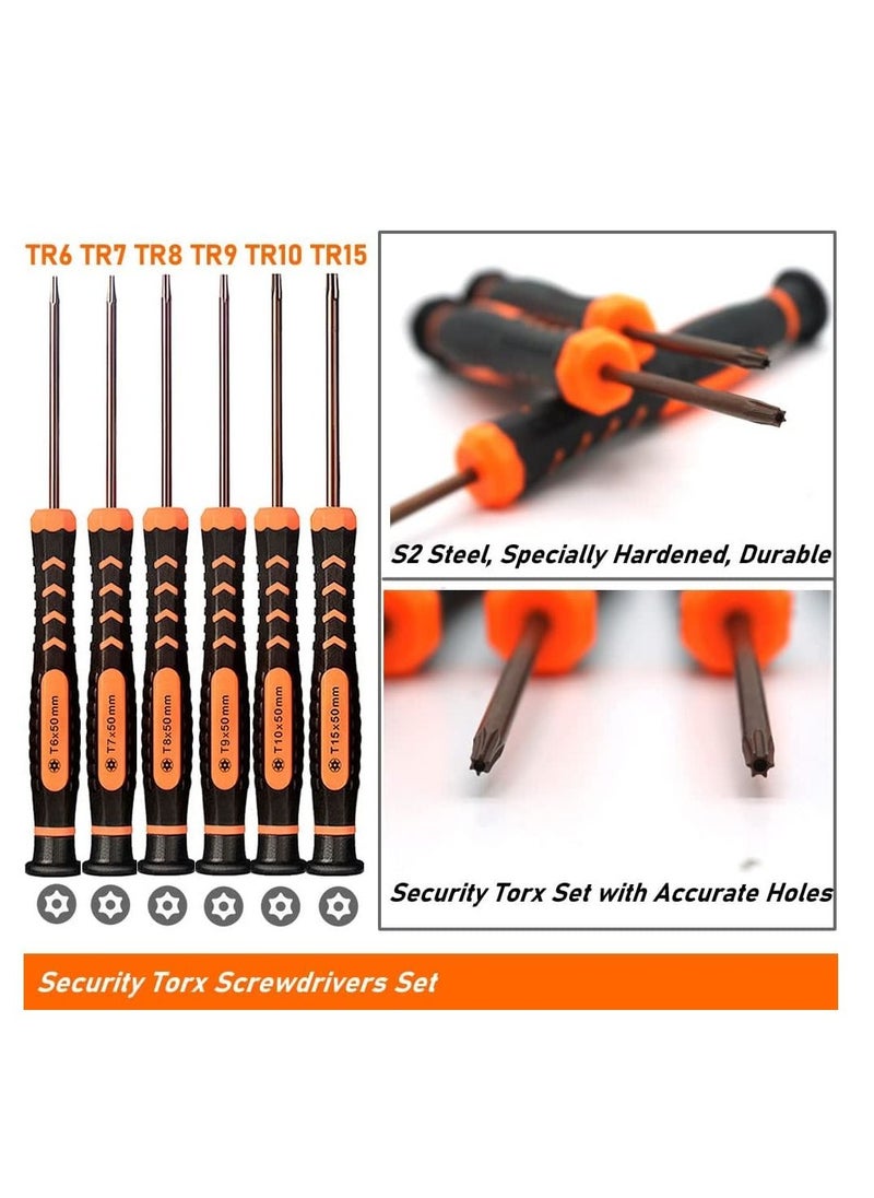 سيوسي - مجموعة مفك البراغي Torx من مفكات أدوات الأمان الصغيرة T2-T15،10 قطعة مع T2 T3 T4 T5 T6 T8 T8 T10 T15 T15 TOLAT - Image 1