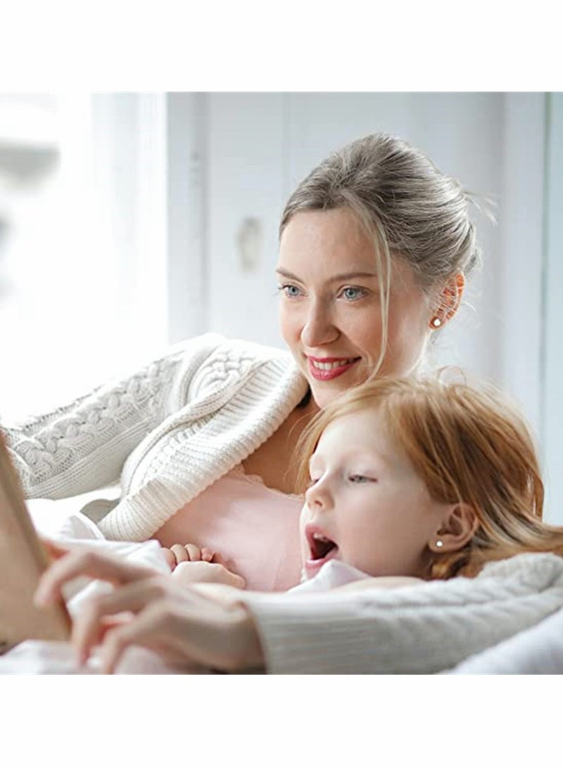 مجموعة من 18 زوجًا من الأقراط المصنوعة من الفولاذ المقاوم للصدأ المضادة للحساسية للنساء والرجال بأنماط مختلفة على شكل نجمة وقمر وقلب وورقة أوبال 20 جرامًا من مجوهرات الغضروف - Image 4