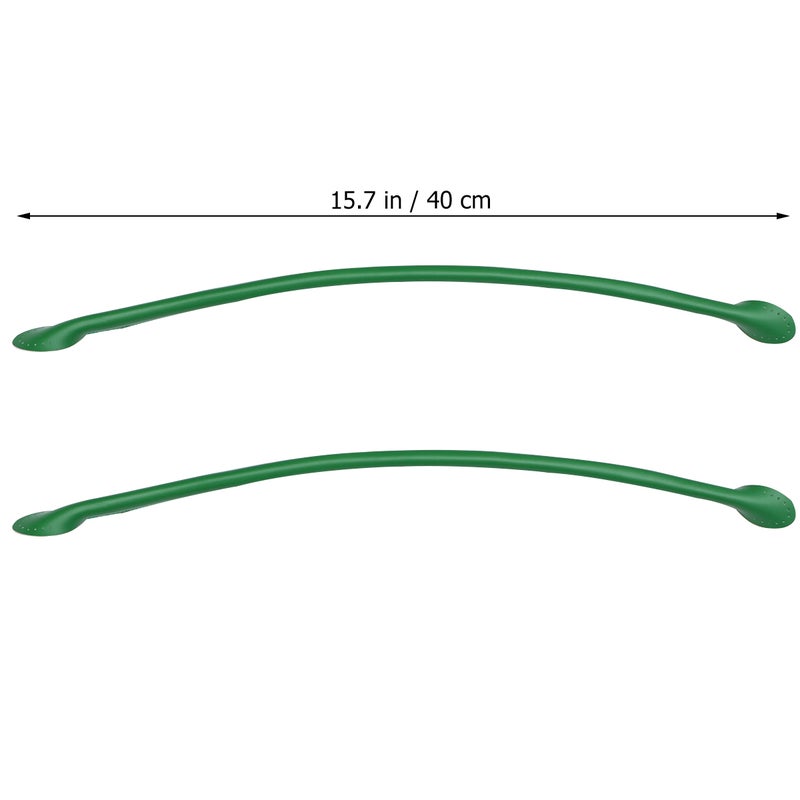 1 Pair 40cm Leather Handbag Handles DIY Sewing Tote Bag Replacement Flap End Strap Thicken Sewing (Green) - Image 4