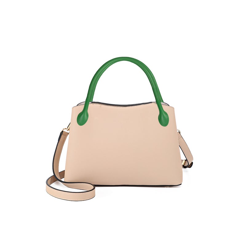 1 Pair 40cm Leather Handbag Handles DIY Sewing Tote Bag Replacement Flap End Strap Thicken Sewing (Green) - Image 2