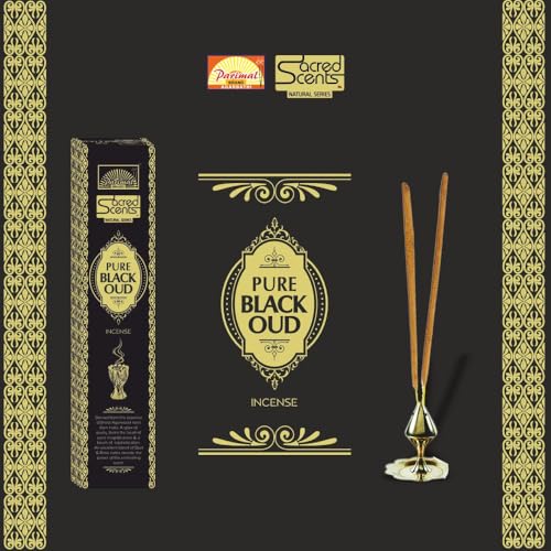 Parimal Pure Black Oud Agarbatti/Incense Stick (60–66) (120g) | 45–60 Min Burn | Hand-Rolled Natural Agarbathi | Each 20G | Long-Lasting Fragrance | Natural Incense with Pure Black Oudh | Pack of 6 - Image 5