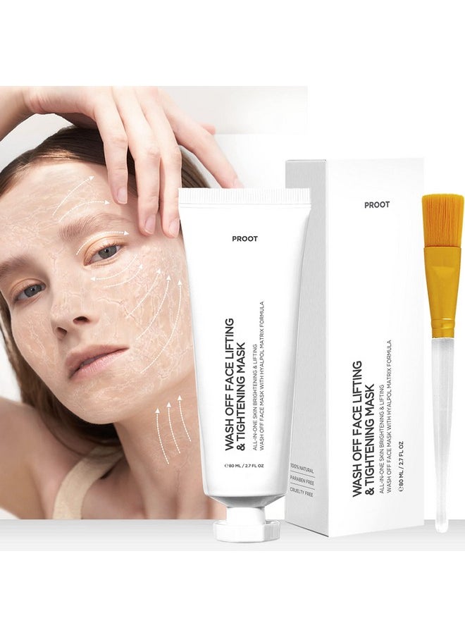 Proot - Skin Tightening All-In-One Wash Off Face Lifting Mask with Hyalpol Matrix Age-Defying Formula | Tube-Type, Long-Lasting Mask | Natural, Cruelty-free, Travel Friendly - Image 1