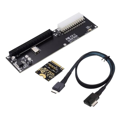 Chenyang تشين يانغ Oculink SFF-8612 إلى PCI-E 3.0/4.0 M.2 M-Key إلى محول PCIe 3.0/4.0 X16 لبطاقة الرسوميات الخارجية eGPU/GPD Win Max2 وبطاقة SSD - Image 1