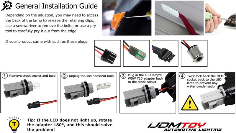 iJDMTOY Smoked Lens Red Full LED Rear Side Marker Light Kit Compatible With Ford 2010-14 Mustang, Powered by 45-SMD LED, Replace OEM Back Sidemarker Lamps - Image 5