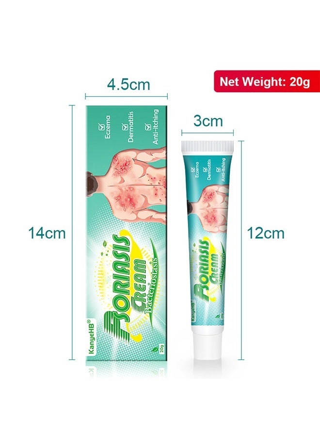 KanyeHB Eczema Cream, Maximum Strength Ointment for Rashes, Psoriasis, Dermatitis, Hives, Ringworm, Jock itch, Fungal Infections, Anti-itch, Relief for Sensitive, Irritated Skin 20g - Image 1