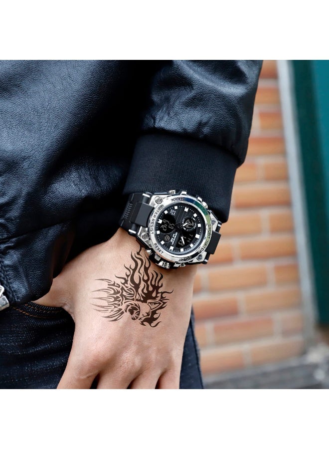 Sanda Men's Watches Sports Outdoor Waterproof Watches Men's Date Multifunction Stopwatch Analog Watch - Image 5