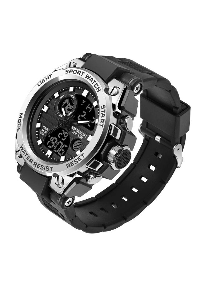 Sanda Men's Watches Sports Outdoor Waterproof Watches Men's Date Multifunction Stopwatch Analog Watch - Image 1