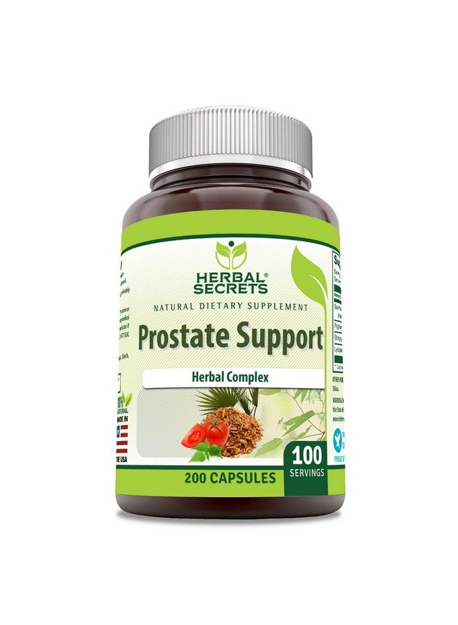Herbal Secrets Prostate Support Supplement | 100 Mg Per Serving | 200 Capsules | Non-GMO | Gluten Free | Made in USA - Image 1