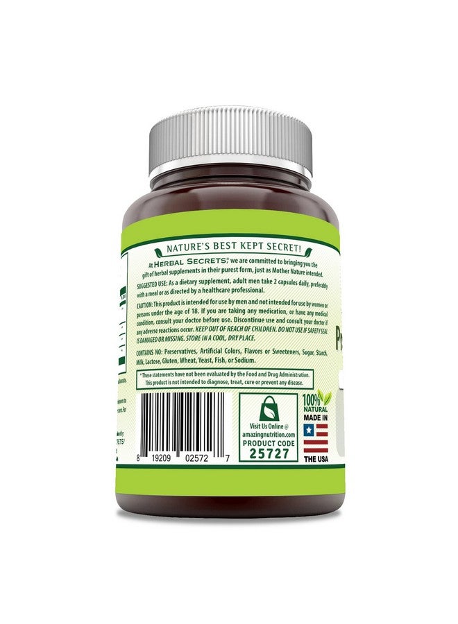 Herbal Secrets Prostate Support Supplement | 100 Mg Per Serving | 200 Capsules | Non-GMO | Gluten Free | Made in USA - Image 3