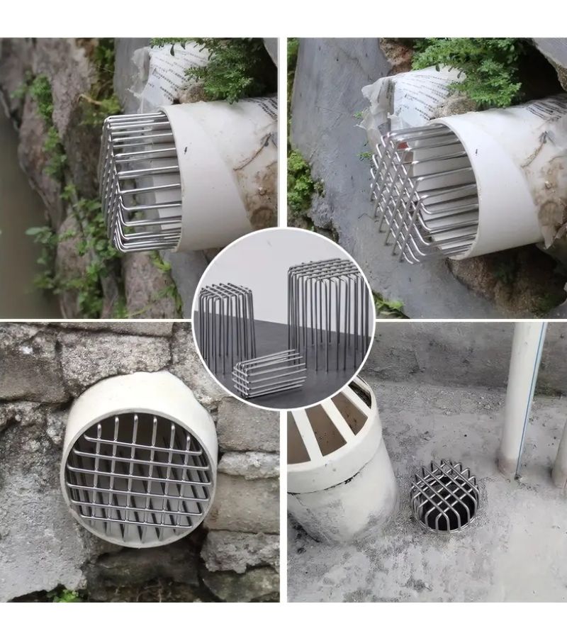 Circular Floor Drain Rat Proof Net Cover 4 Inch PVC Pipe Protective Vent - Image 1