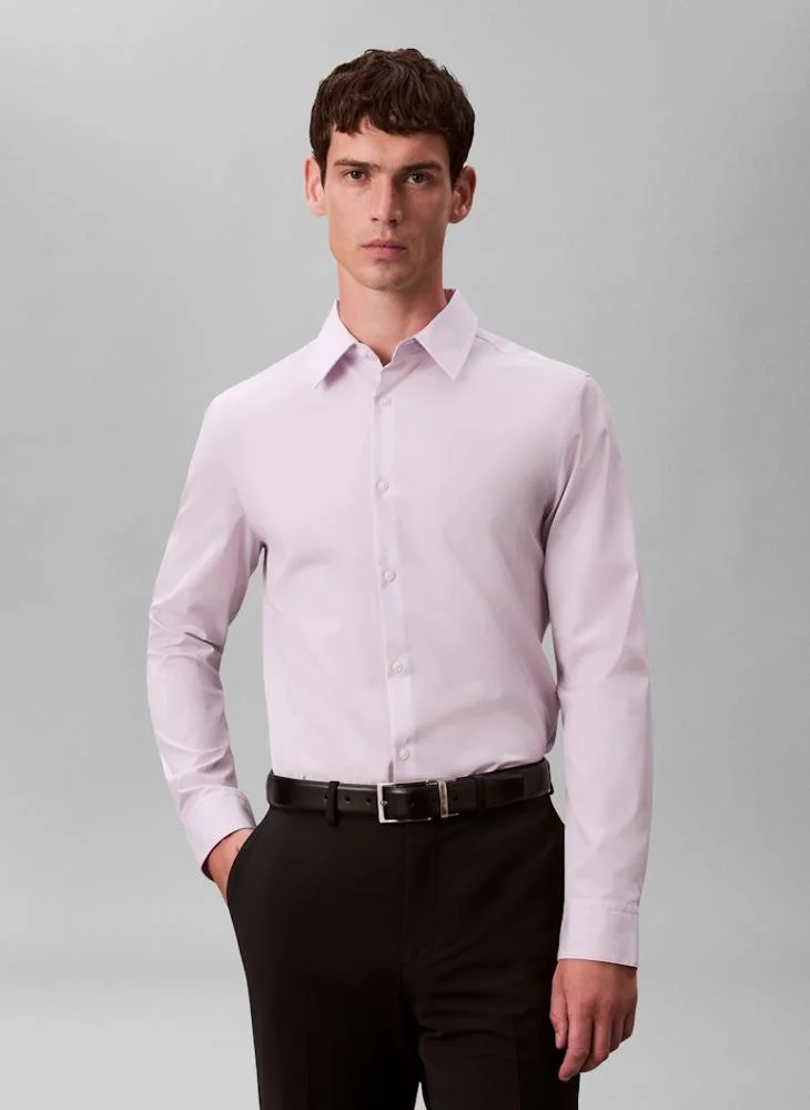 CALVIN KLEIN Casual Long Sleeve Slim Fit Shirt
