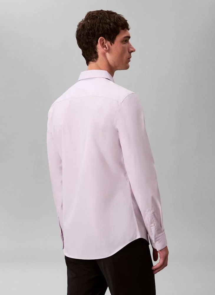 CALVIN KLEIN Casual Long Sleeve Slim Fit Shirt