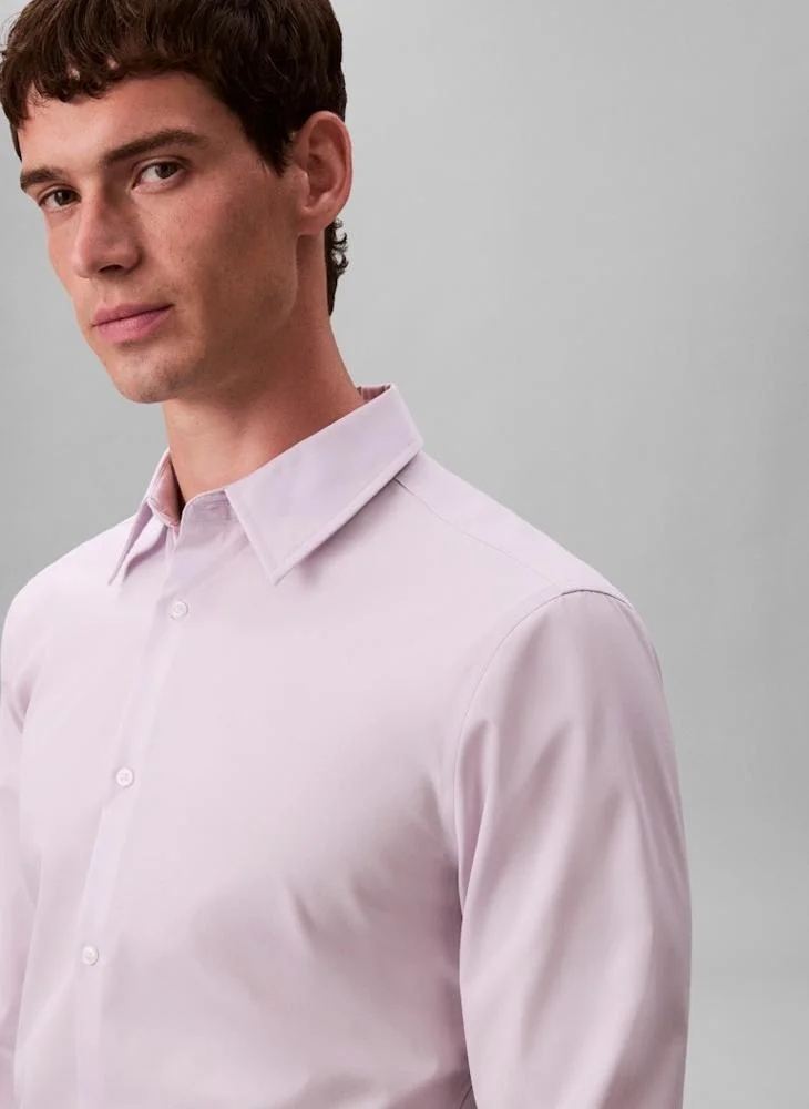 CALVIN KLEIN  Casual Long Sleeve Slim Fit Shirt for Men | Best Price UAE