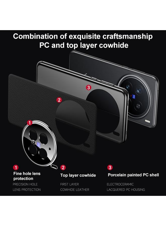 erorex Case For vivo S20 Pro Genuine Leather PC Phone Case - Image 3