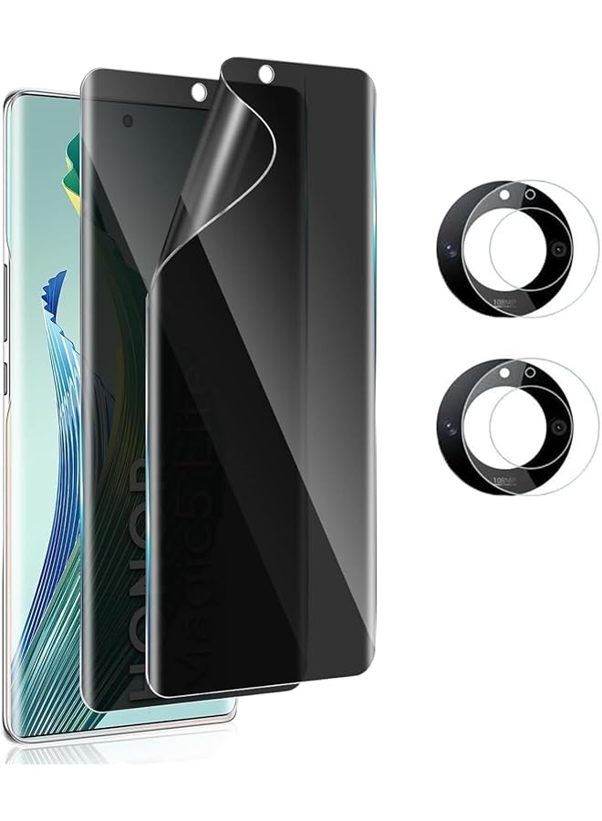 erorex 2+2Pack Screen Protector Compatible With Honor X9B And Camera Lens Protector Privacy Film Soft Anti Spy Tpu Anti Peeping Anti Scratch No Bubble - Image 1