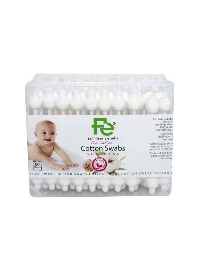 Fe Cotton Swabs Baby 60 PCS