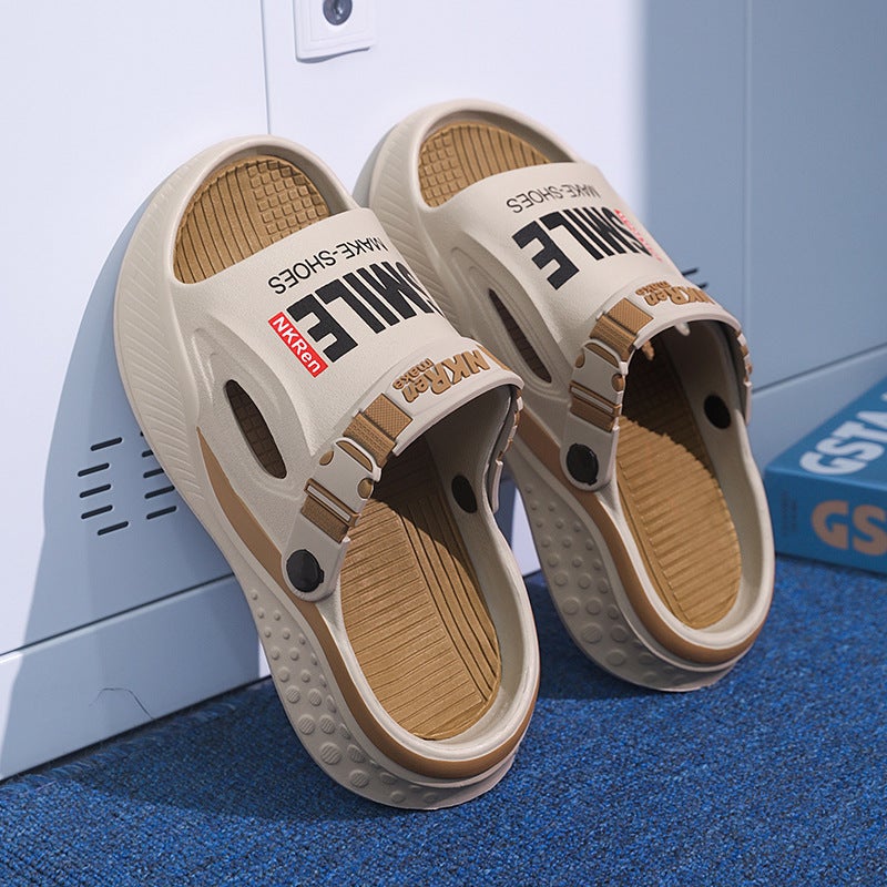 Slippers For Men Eva Sports Slippers Summer Non-Slip Beach Sandals Outdoor Leisure Large Size Trendy Slippers - Image 3