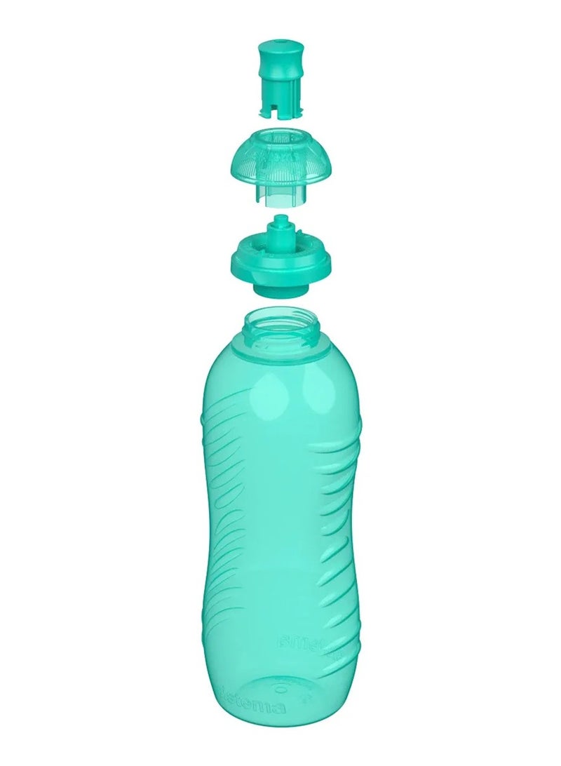 Sistema Helix Squeeze Bottle: Sports and Squeeze Bottle, Hydration Companion, Fitness Bottle, On-the-Go -  Green - 600ml - Image 3