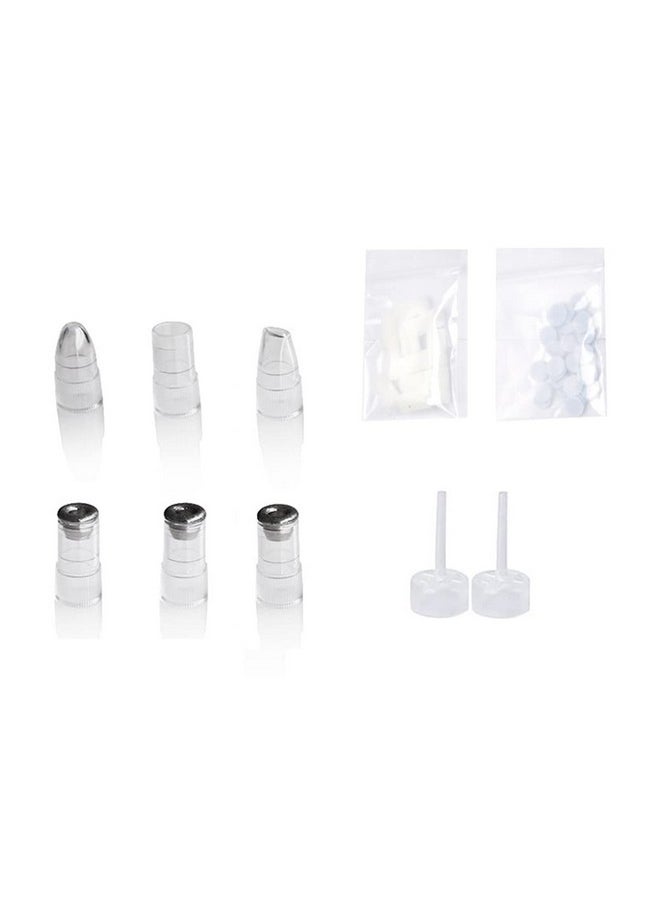 QiQiBaby Replacement Tips Filters Cottons F Diamond Microdermabrasion Vacuum Peeling Skin Rejuvenation(3 Diamond Tips + 3 Vacuum Head + 1 Bag Cotton Filter + 1 Bag Sponge?  - Image 1
