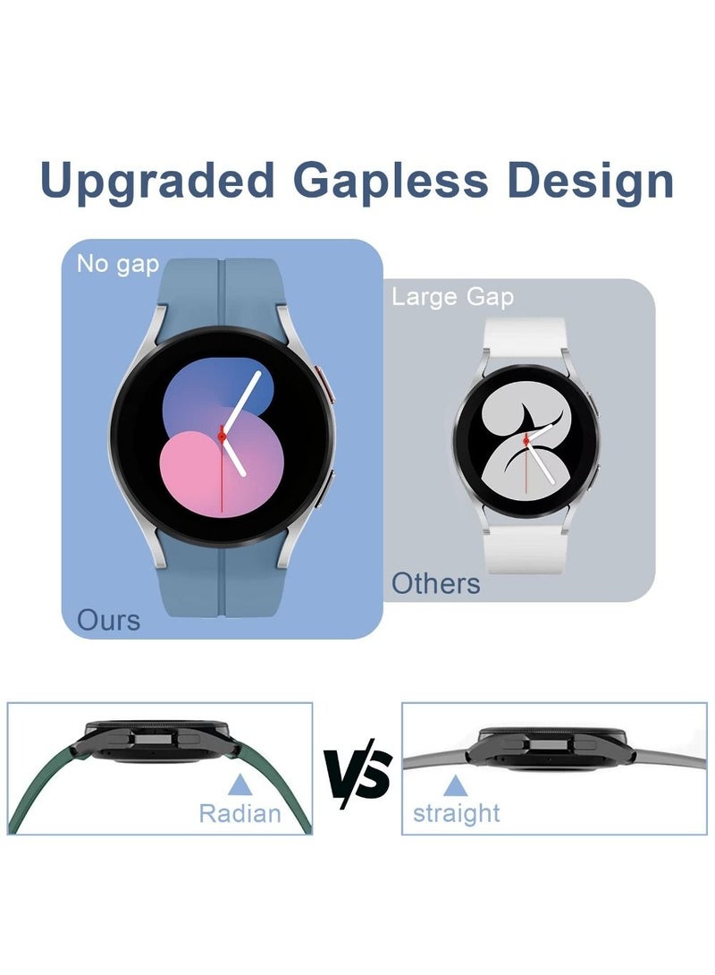 سوار رياضي سيليكون لساعة سامسونج جالكسي واتش 6 / 5 / 4 (40/44 ملم) و 5 برو (45 ملم)، حزام بديل ناعم ومقاوم للتعرق - أصفر - Image 2