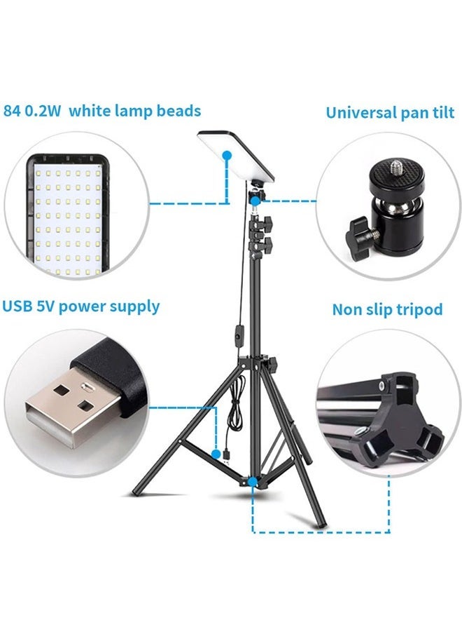 Arabest Camping Light, Camping Work Light with Stand, 1680 Lumens Telescoping Camping Light Tripod, Led Camping Lights for Backcountry Camping, Stall Lighting, Outdoor BBQ, USB Interface Powered - Image 2