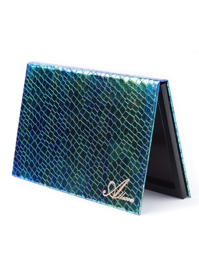 Allwon Magnetic Palette Mermaid Empty Makeup Palette With Mirror And 30Pcs Adhesive Empty Palette Metal Stickers For Eyeshadow Lipstick Blush Powder (Green) - Image 1