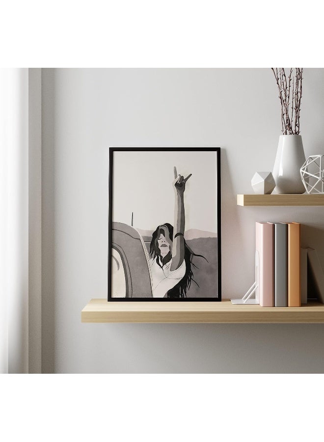 QUOTE - UNQUOTE ART Aesthetic Frames for Wall - Minimalist Paintings - 11x14 inches - Black Frame - Image 5