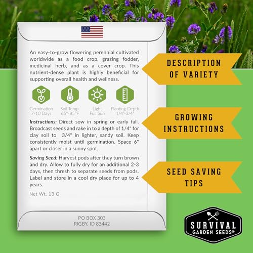 SURVIVAL GARDEN SEEDS Ultimate Medicinal Herb Seeds Variety Pack – 36 Heirloom Non-GMO Healing Herbs for Planting | Wellness & Apothecary Garden Kit for Herbalists, Homesteaders – Survival Garden Seeds (28,000+) - Image 5