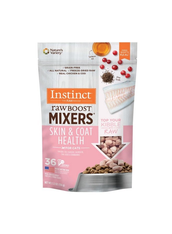 غريزة طعام القطط الطبيعي بالكامل من Nature'S Variety، عبوة 5.5 أونصة، مجفف بالتجميد، خالي من الحبوب، وصفة صحية للبشرة والفراء - Image 1