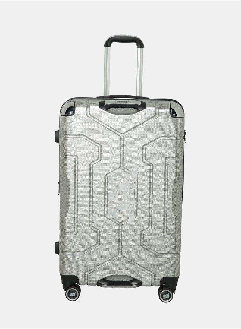 BRITISH TOURISTER 20-Inch Cabin Bag | ABS Hard Shell Luggage with Expandable Layer | Lightweight Carry-On Suitcase with 360° Spinner Wheels & Telescopic Handle – (Light Grey) - Image 1