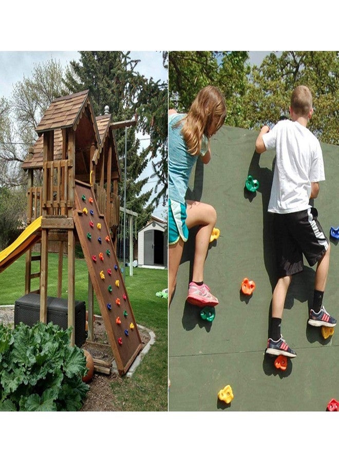 IFOYO Rock Climbing Holds, 20 Large Climbing Rocks for Indoor Outdoor Playground Set for Kids Over 4 Years Support 132lbs 60kg,Bright and Dark Color - Image 5