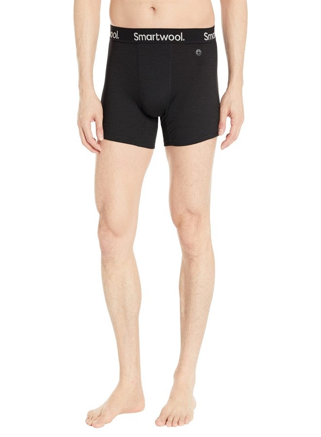 Smartwool Men's Boxer Brief, Black, Large
