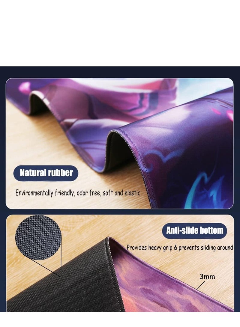 Ganyu Genshin Impact Large Gaming Mouse Pad Desk Mat Anime Mousepad with Non-Slip Computers Laptop Gamer for Office Home 35.4x15.8x0.12 Inch - Image 5