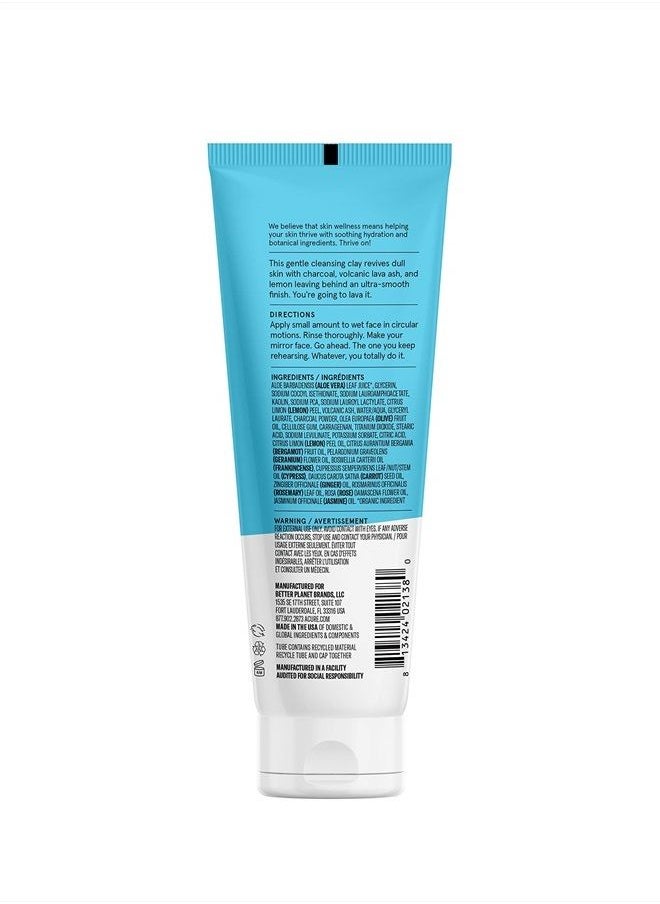 Acure ACURE Incredibly Clear Charcoal Lemonade Cleansing Clay | 100% Vegan | For Oily to Normal & Acne Prone Skin | Charcoal, Volcanic Lava & Lemon - Cleanses & Detoxifies | 4 Fl Oz (Packaging May Vary)  - Image 2