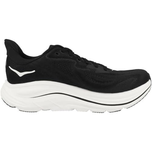 Hoka Women's Clifton 10 Sneaker, Black/White, 8 - Image 3