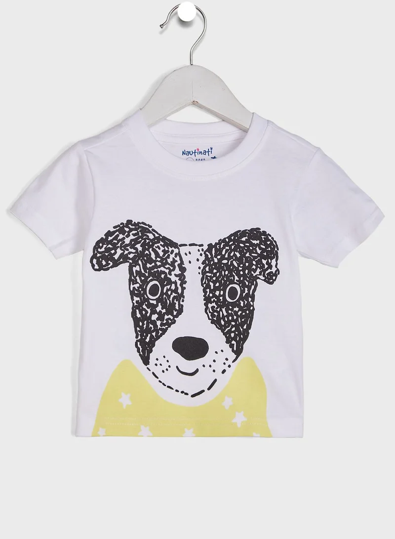 Nautinati Printed T-Shirt With Shorts